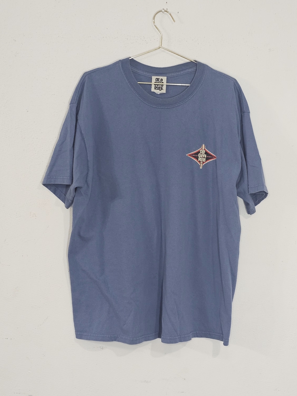 Old Guys Rule Shirt XL Blue Graphic Tee The Better I Was Surf Diamond Beach Mens